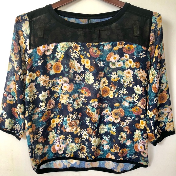 Stradivarius Vintage Floral Blouse - Picture 1 of 4